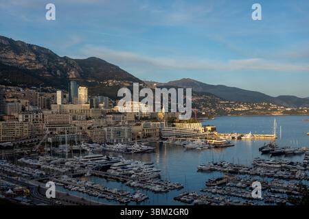 Port Herkules, Monaco-Stadt Stockfoto