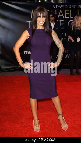 Jodie Marsh bei der Premiere von „Michael Jackson: The Life of an Icon“ am Empire Leicester Square in London am 2. November 2011 Stockfoto
