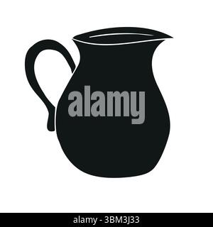 Vektor Hand gezeichnete Skizze Kritzelglas isoliert auf weißem Hintergrund Stock Vektor