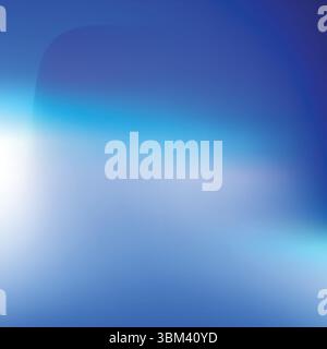 Abstrakter Hintergrund mit blauem und weißem Verlaufseffekt Stock Vektor