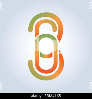 Vorlage für Design mit geometrischer Form des Firmenlogos Stock Vektor