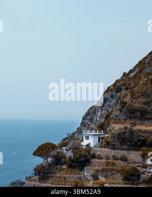 Das Küstendorf Riomaggmoire in Cinque Terre, Italien Stockfoto