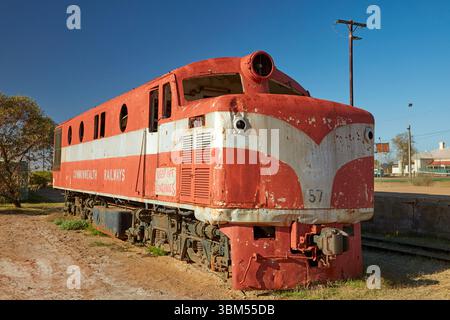 Old Ghan Train, Marree, Oodnadatta Track, Outback, South Australia. Stockfoto