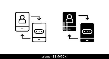 Unverzichtbarer Symbolsatz für zwei-Faktor-Authentifizierung für Online-Sicherheit, Benutzerüberprüfung und digitalen Schutz. Nützlich für Anmelde- und Datenschutzthemen. Stock Vektor