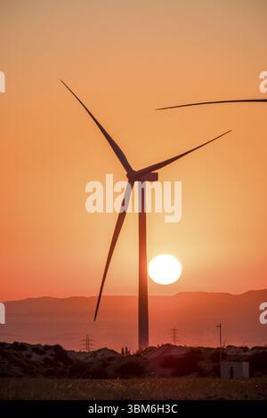 Windpark La Muela, Saragossa, Aragonien, Spanien, Europa Stockfoto