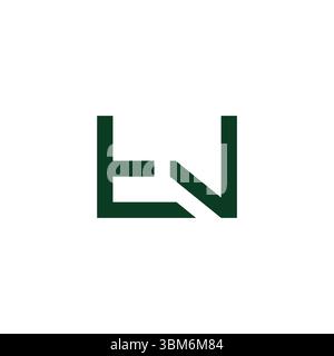 Buchstaben über einfache geometrische Linien Logo-Vektor Stock Vektor