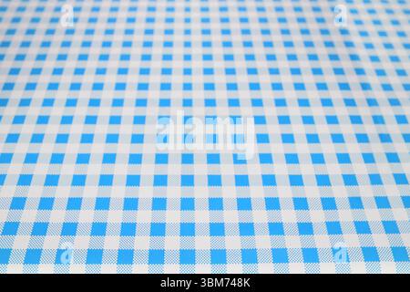 Hochwinkelansicht von blauem Stoff Stockfoto