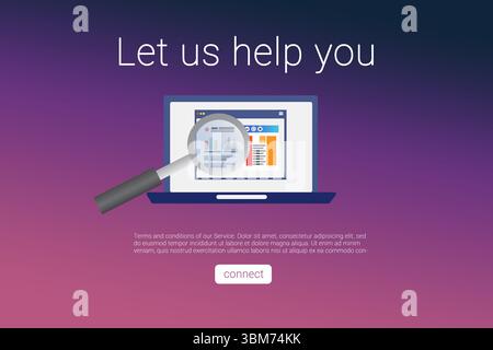 Wir helfen Ihnen beim Textnachrichten mit dem Computer Stockfoto