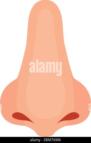 Menschliche Nase, Vektor-Illustration Icon Design Stock Vektor