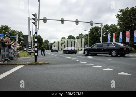 Juni 2025. DEN HAAG - Trump ist nach gegangen. NATO-Gipfel in Hofstad. Die Niederlande veranstalten zum ersten Mal in der Geschichte der NATO einen NATO-Gipfel. ANP LAURENS VAN PUTTEN netherlands Out - belgien Out Credit: ANP/Alamy Live News Stockfoto