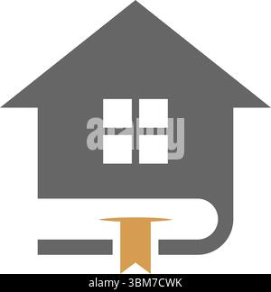 Designvorlage für das Logo des Buchs Stock Vektor