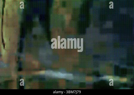 Nahaufnahme des abstrakten Farbhintergrunds. Makrofotografie des abstrakten Hintergrunds von OLED-Monitoren. Stockfoto