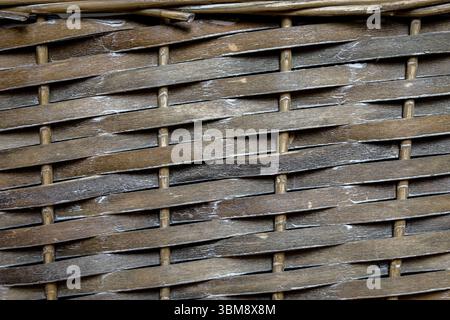 Hintergrund der alten Korbstruktur Stockfoto