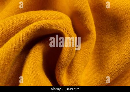Makrostruktur eines Gewebes, das zu 100 % aus Baumwolle besteht Stockfoto