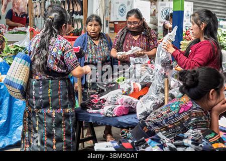 Market, Sololá, Departement Solola, Guatemala, Stockfoto
