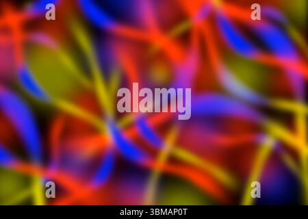 Abstrakter Hintergrund Mit Farbenfroher Neon-Bewegungsunschärfe Stockfoto