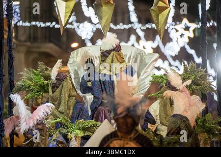 Parade der drei Weisen, Llucmajor, Mallorca, Balearen, Spanien, Europa Stockfoto