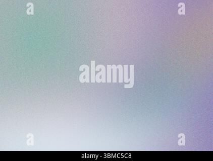Verlaufender Hintergrund mit sanften Pastellfarben, die Lila, Grün, Blau, Rosa und Mint mischen. Körnige Textur und sanfte Unschärfe sorgen für traumhafte, elegante und modische Eigenschaften Stockfoto