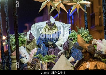 Parade der drei Weisen, Llucmajor, Mallorca, Balearen, Spanien, Europa Stockfoto