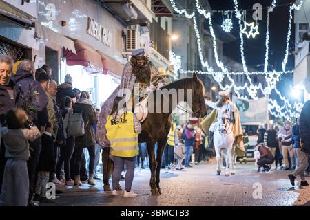 Parade der drei Weisen, Llucmajor, Mallorca, Balearen, Spanien, Europa Stockfoto
