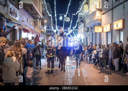 Parade der drei Weisen, Llucmajor, Mallorca, Balearen, Spanien, Europa Stockfoto