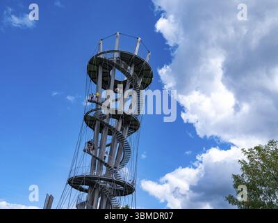 Schönbuchturm auf dem Stellberg im Naturpark Schönbuch südlich von Stuttgart, Herrenberg, Baden-Württemberg, Deutschland, Europa Stockfoto