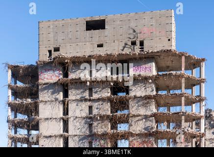 Düsseldorf, Abriss des ehemaligen Innenministeriums Stockfoto