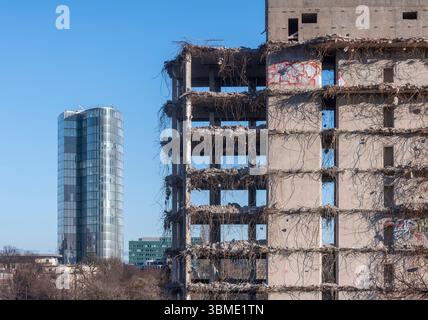 Düsseldorf, Abriss des ehemaligen Innenministeriums Stockfoto