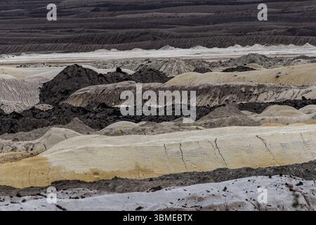 Welzow-geklagte Braunkohlegrube Lausitz Energie Bergbau AG (LEAG), Overload, Welzow, Unterlausitz, Brandenburg, Deutschland, Europa Stockfoto