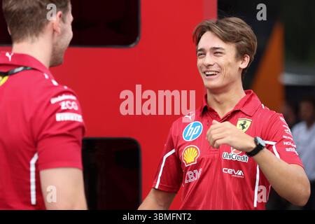 Red Bull Ring, 26. Juni 2025. Formel 1 MSC Cruises großer Preis von Österreich 2025. Im Bild: Dino Beganovic von der Scuderia Ferrari Driver Academy © Piotr Zajac/Alamy Live News Stockfoto