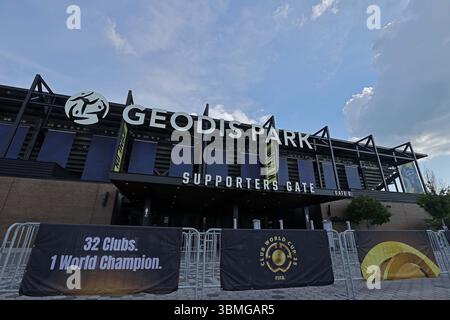 Nashville, USA, 26. Juni 2025. Allgemeine Ansicht Geodis Park Stadium vor dem Spiel zwischen Al-Hilal und CF Pachuca, für die 3. Runde der Gruppe H für die FIFA Club-Weltmeisterschaft 2025, im Geodis Park Stadium in Nashville, USA, am 26. Juni 2025. Foto: Heuler Andrey/DiaEsportivo/Alamy Live News Stockfoto