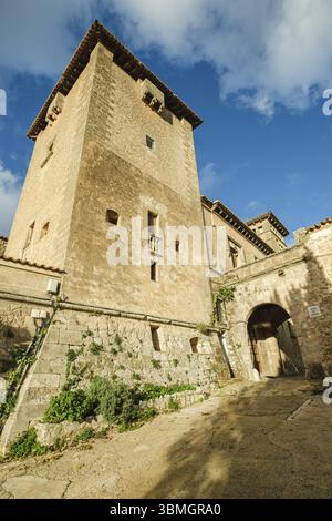 Palast des Königs Sancho, 1309, Valldemossa, Mallorca, Balearen, Spanien, Europa Stockfoto