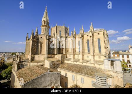 Kirche unserer Lieben Frau vom Leid, im neogotischen Stil des 19. Jahrhunderts, ehemalige Kirche Santa Maria de Manacor, Manacor, Mallorca, Balearen, Spanien, Eu Stockfoto
