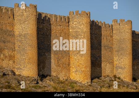 Alter Zaun oder Cerca Vieja, Mauer aus dem 10. Bis 12. Jahrhundert, Berlanga de Duero, Soria, autonome Gemeinde Castilla y Leon, Spanien, Europa Stockfoto
