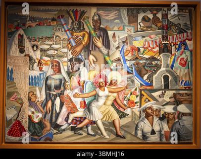 Maruja Mallo, die Messe (La verbena), 1927, Öl auf Leinwand, museo nacional Centro de arte Reina Sofia, Madrid Stockfoto