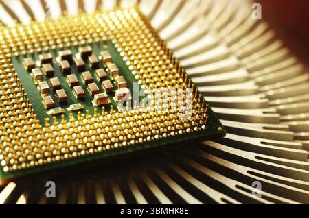 Makroaufnahme der Zentraleinheit, Sumy, Ukraine, Europa Stockfoto