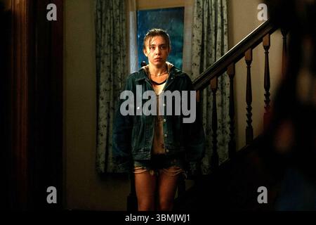 Echo Valley ist ein US-amerikanischer Thriller von Michael Pearce aus dem Jahr 2025 mit Julianne Moore, Sydney Sweeney, Domhnall Gleeson, Kyle MacLachlan und Fiona Shaw in den Hauptrollen. Stockfoto