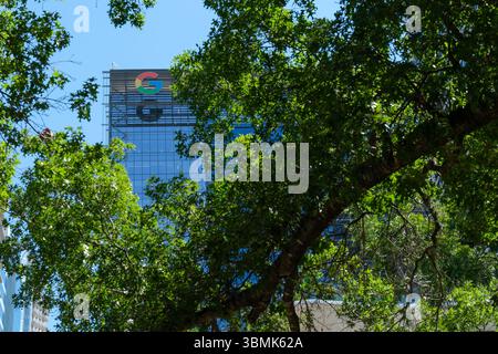 27. MAI 2025 - Austin, TX, USA - Google Hauptsitz und Campus im Zentrum von Austin, Texas Stockfoto