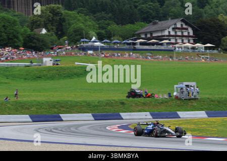 Red Bull Ring, 27. Juni 2025. Formel 1 MSC Cruises großer Preis von Österreich 2025. Im Bild: #23 Alex Albon (THA) von Atlassian Williams Racing in FW47 während des ersten Trainings © Piotr Zajac/Alamy Live News Stockfoto