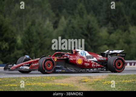 Österreich, Österreich. Juni 2025. N° 38 Dino Beganovic Scuderia Ferrari HP während MSC Cruises Austrian Grand Prix 2025 FP1, Formel-1-Meisterschaft in Österreich, Österreich, 27. Juni 2025 Credit: Independent Photo Agency/Alamy Live News Stockfoto