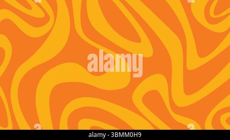 Orangefarbener gelber abstrakter flüssiger Hintergrund Stock Vektor