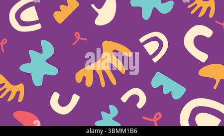 Abstrakter gewellter handgeschnittener Hintergrund Stock Vektor