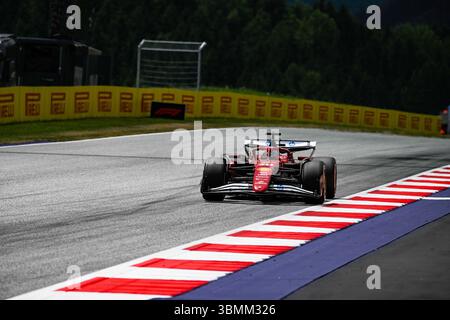 Österreich, Österreich. Juni 2025. #38 Dino Beganovic vom Team Scuderia Ferrari HP, Ferrari SF-25, im Freien Training, während der FIA Formel-1-Weltmeisterschaft F1 Austria Grand Prix 2025, 27. Juni, in Spielberg Österreich Credit: Independent Photo Agency/Alamy Live News Stockfoto
