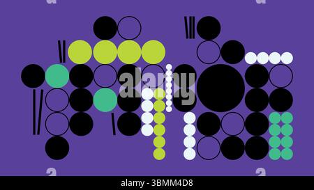 Kreisförmiger abstrakter Kunsthintergrund Stock Vektor