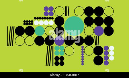 Moderne Kreise und Linien Hintergrund Stock Vektor