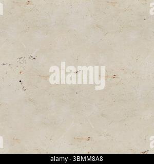 Nahtloses 4K-Fototexturmaterial aus beigefarbener, zerkratzter und abgenutzter alter Kunststoffoberfläche. Stockfoto