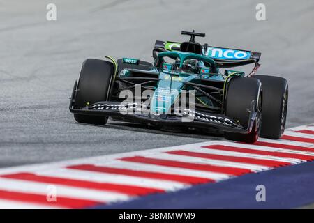 Red Bull Ring, 27. Juni 2025. Formel 1 MSC Cruises großer Preis von Österreich 2025. Im Bild: #18 Lance Walk (CAN) des Aston Martin Aramco F1 Teams in AMR25während des zweiten Trainings © Piotr Zajac/Alamy Live News Stockfoto