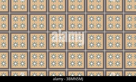 Quadratischer Hintergrund mit Gänseblümchen Stock Vektor
