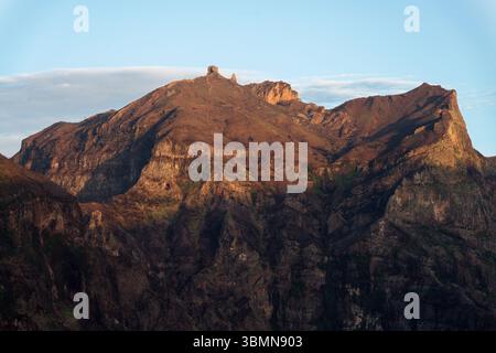 Der Pico Grande, oberhalb des Nonnentals, Madeira, Portugal Stockfoto