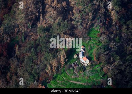 Bauernhof im Nuns Valley, Madeira, Portugal Stockfoto